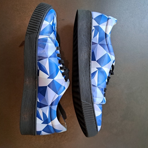 Mumka Blue Wolf Women's Sneakers Shoes Size 40 Vegan Shoes B1 - Picture 6 of 8